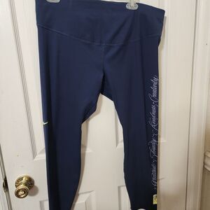 Nike One Luxe Women's Infinalon Training Leggings Plus Size 1X Blue  Retail $110